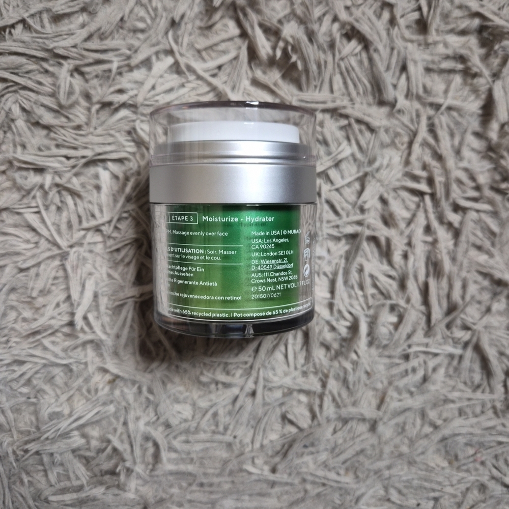 Murad Retinol Youth Renewal Night Cream 50 mL / 1.7 fl oz New NWOB MSRP $89 ✨️💫 - Picture 6 of 7